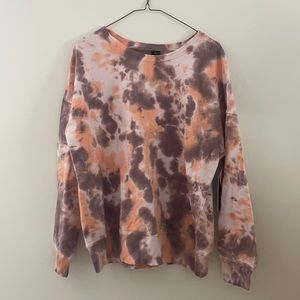Size M; Marshall’s orange + brown crew neck